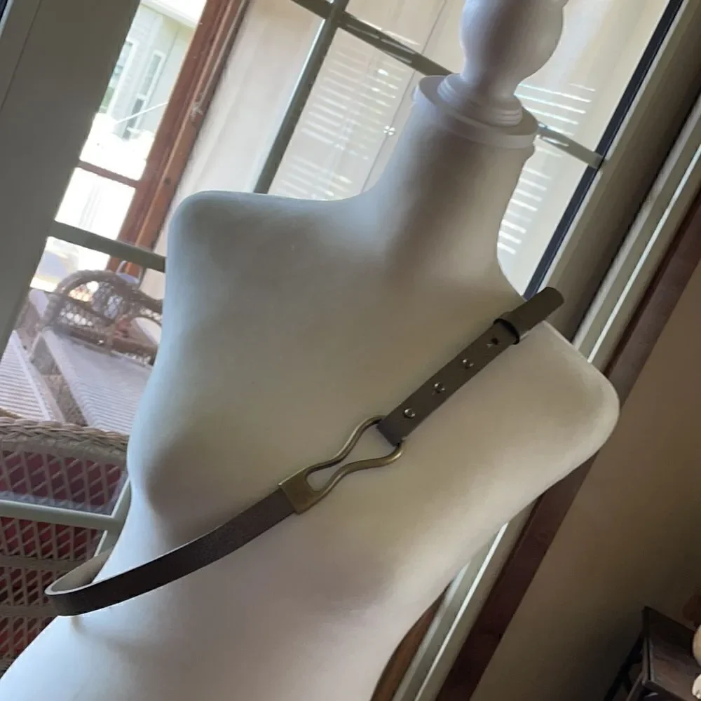 J. Jill Leather and Bronze Belt - M/L